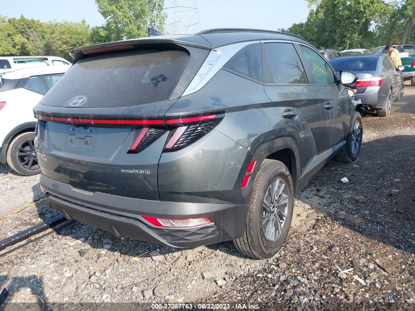2022 HYUNDAI TUCSON HYBRID BLUE - KM8JBCA14NU077571