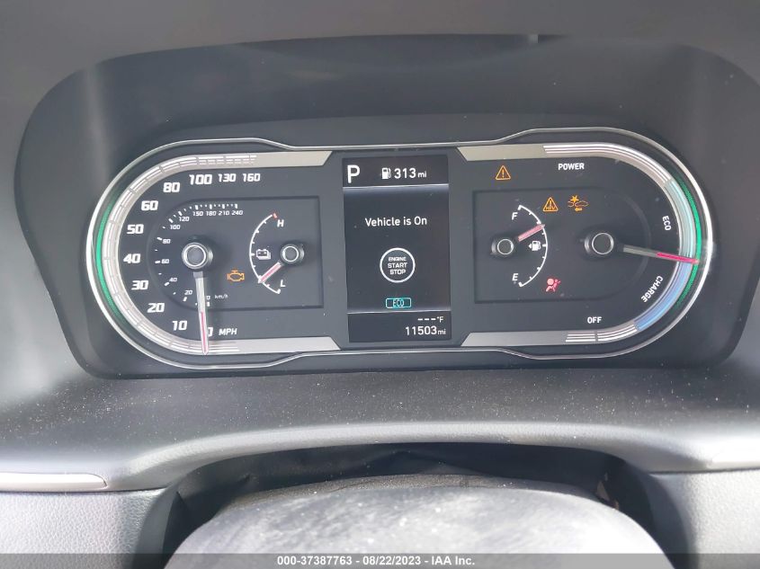 2022 HYUNDAI TUCSON HYBRID BLUE - KM8JBCA14NU077571