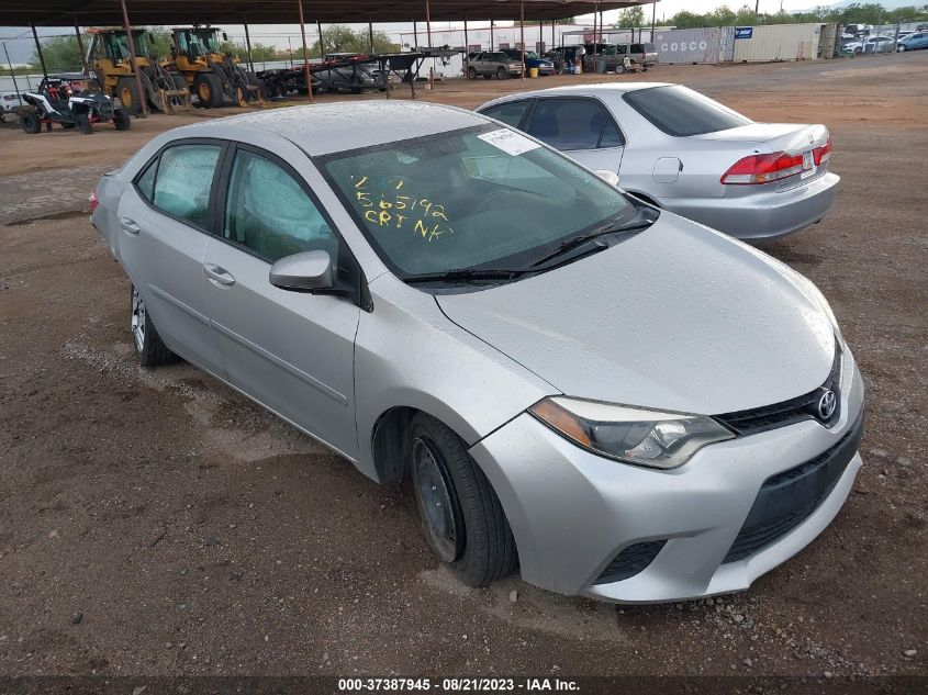 2014 TOYOTA COROLLA L/LE/S/S PLUS/LE PLUS - 5YFBURHEXEP129300