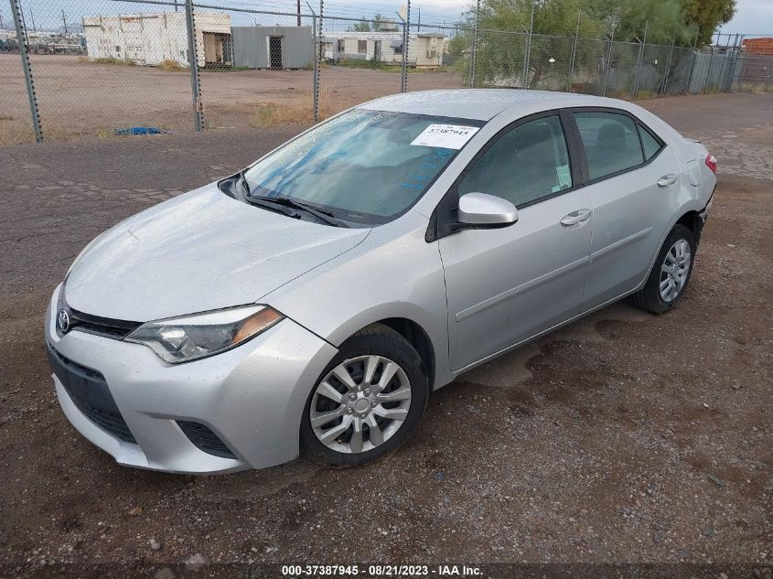 2014 TOYOTA COROLLA L/LE/S/S PLUS/LE PLUS - 5YFBURHEXEP129300