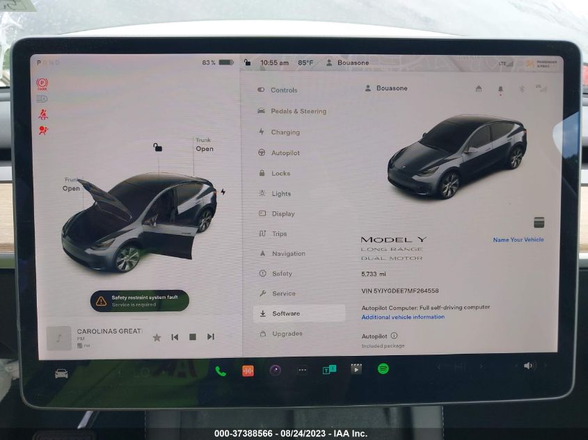 2021 TESLA MODEL Y LONG RANGE - 5YJYGDEE7MF264558