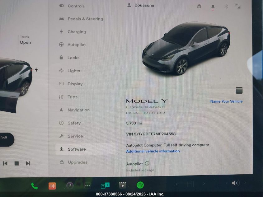 2021 TESLA MODEL Y LONG RANGE - 5YJYGDEE7MF264558