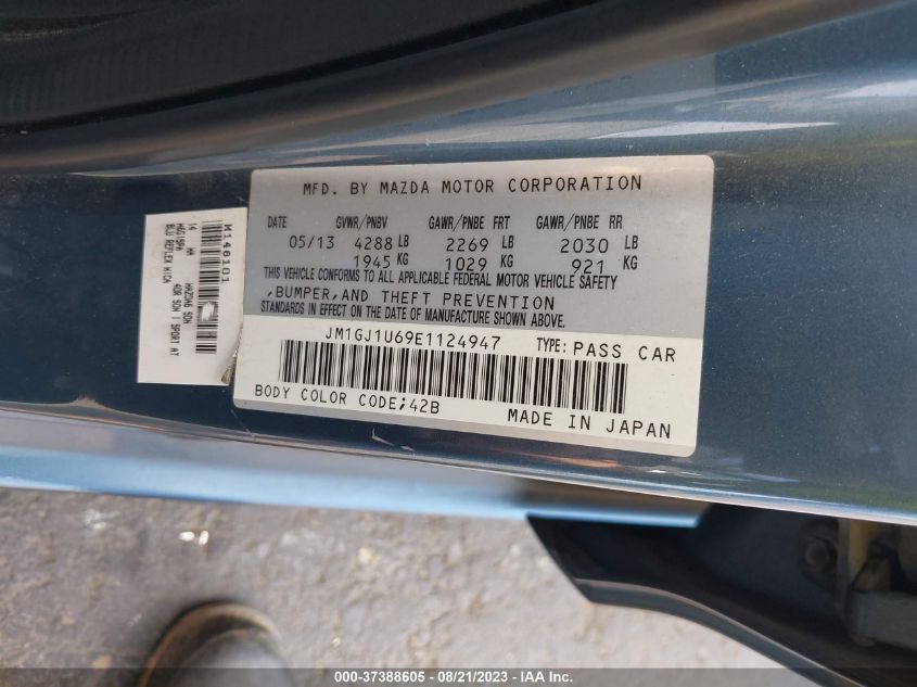 2014 MAZDA MAZDA6 I SPORT - JM1GJ1U69E1124947
