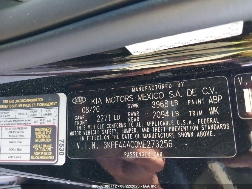 2021 KIA FORTE GT - 3KPF44AC0ME273256