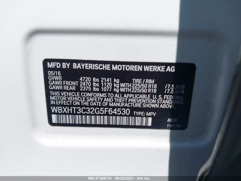 2016 BMW X1 XDRIVE28I - WBXHT3C32G5F64530