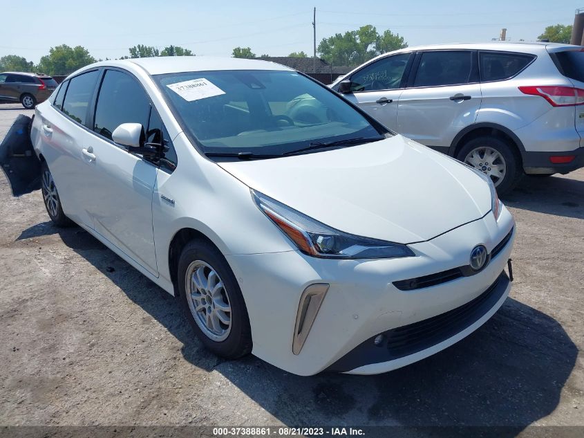 2019 TOYOTA PRIUS LE/XLE - JTDL9RFU1K3009891