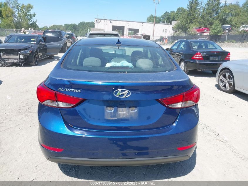 2016 HYUNDAI ELANTRA SE - 5NPDH4AE5GH714179