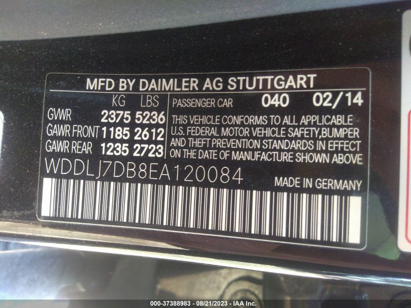 2014 MERCEDES-BENZ CLS-CLASS CLS 550 WDDLJ7DB8EA120084