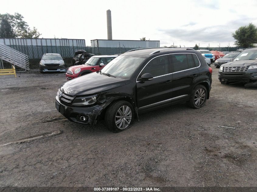 2014 VOLKSWAGEN TIGUAN SE - WVGBV3AX5EW607230