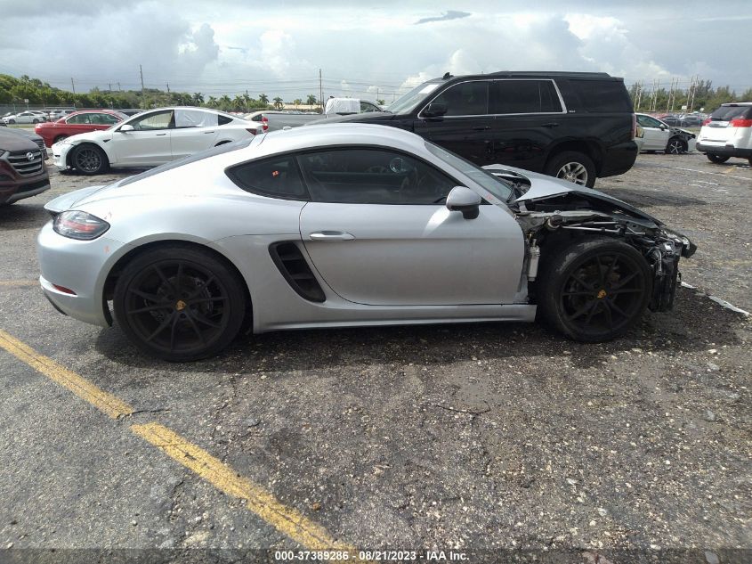 2018 PORSCHE 718 CAYMAN - WP0AA2A83JK262604