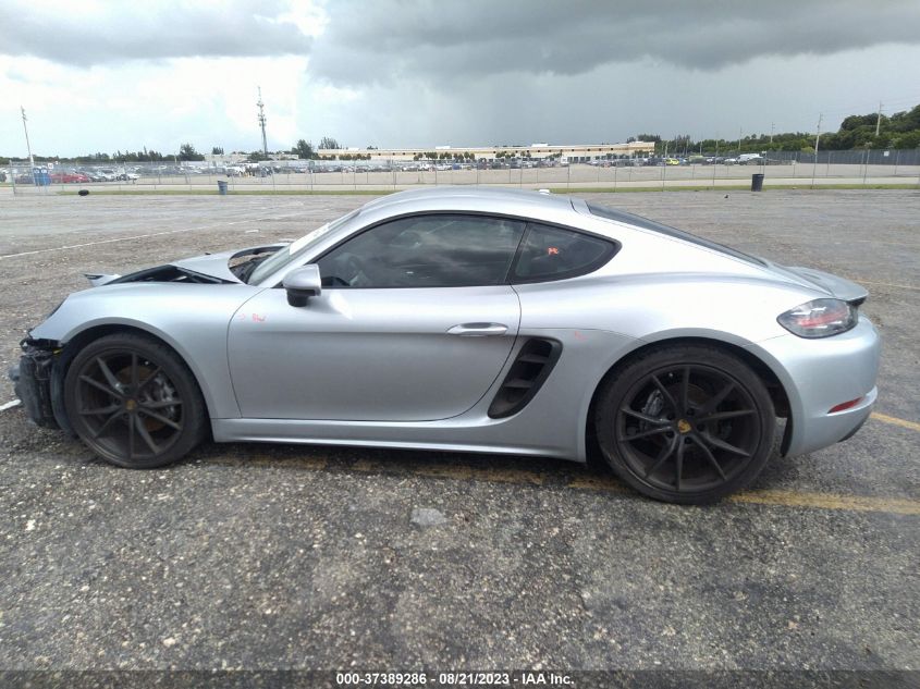 2018 PORSCHE 718 CAYMAN - WP0AA2A83JK262604