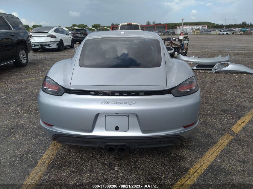 2018 PORSCHE 718 CAYMAN - WP0AA2A83JK262604