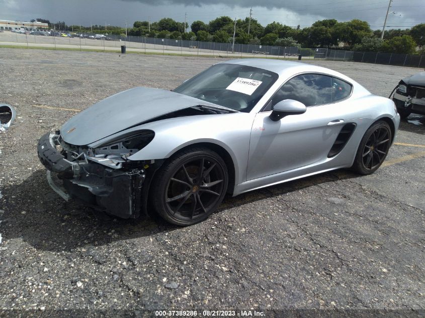 2018 PORSCHE 718 CAYMAN - WP0AA2A83JK262604