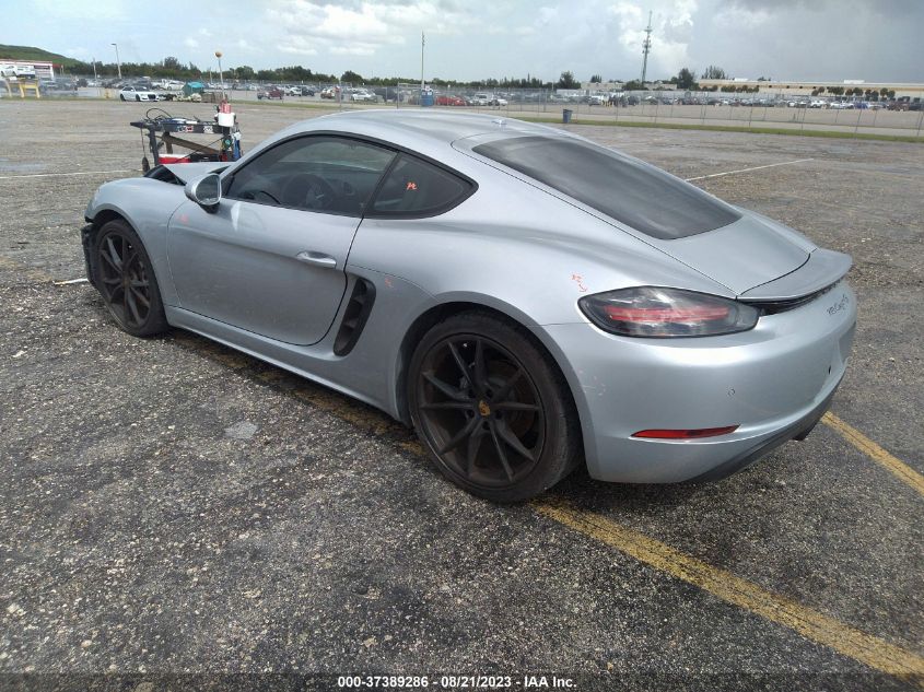 2018 PORSCHE 718 CAYMAN - WP0AA2A83JK262604