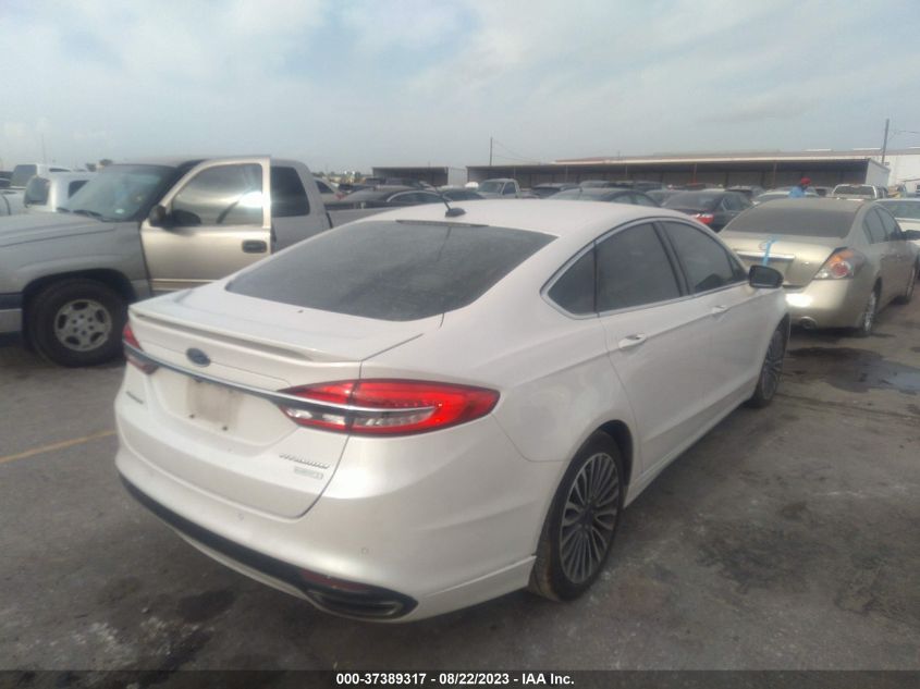 2017 FORD FUSION TITANIUM/PLATINUM - 3FA6P0K98HR104836