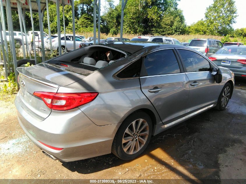 2016 HYUNDAI SONATA 2.4L SPORT - 5NPE34AF9GH293272