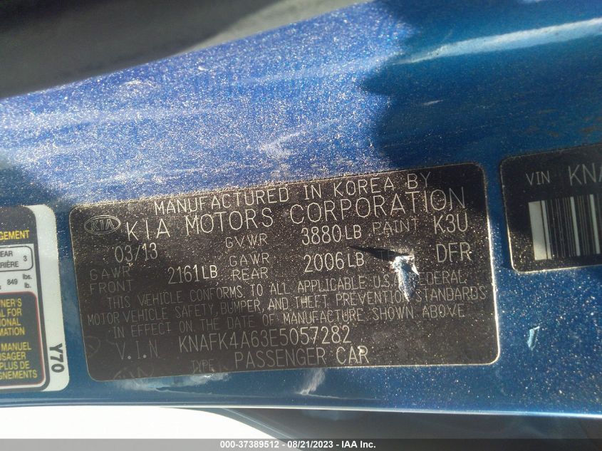 2014 KIA FORTE LX - KNAFK4A63E5057282