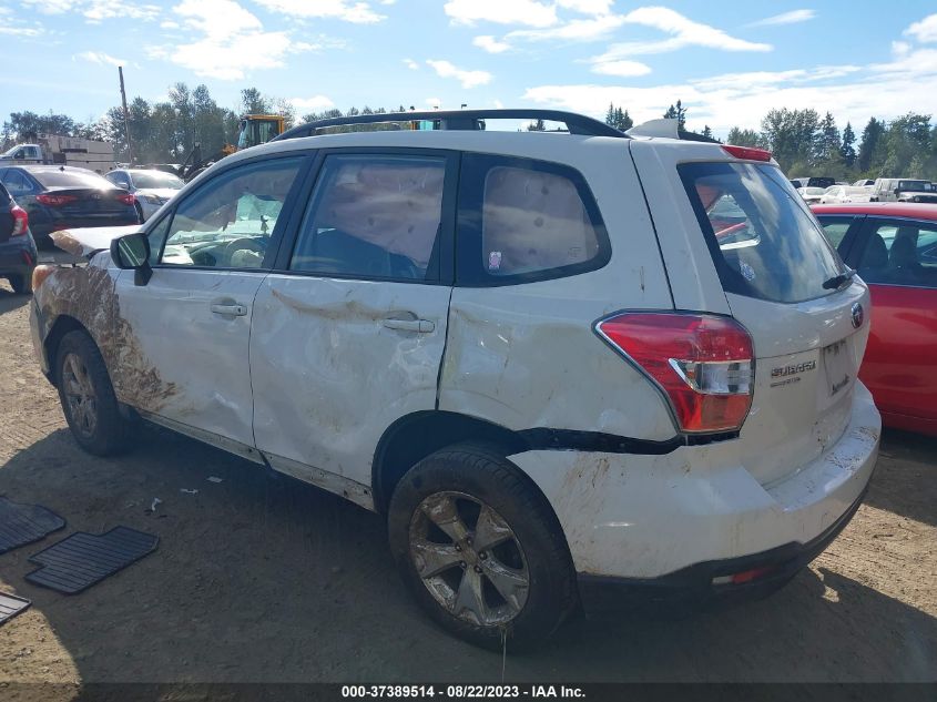 2016 SUBARU FORESTER 2.5I - JF2SJABC0GH566028