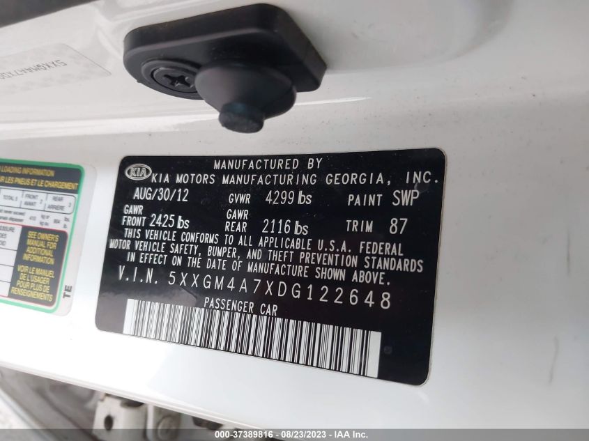 2013 KIA OPTIMA LX - 5XXGM4A7XDG122648