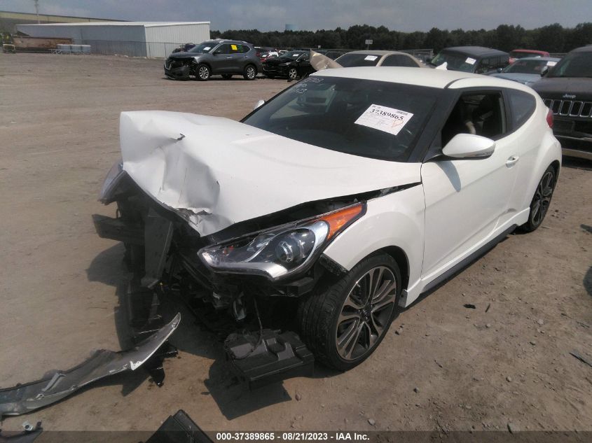 2016 HYUNDAI VELOSTER TURBO - KMHTC6AE0GU279613