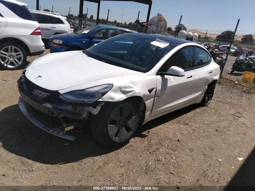 2021 TESLA MODEL 3 LONG RANGE - 5YJ3E1EB2MF099863