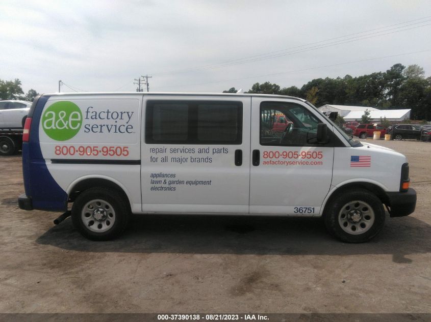 2013 CHEVROLET EXPRESS CARGO VAN - 1GCSGAFXXD1155749