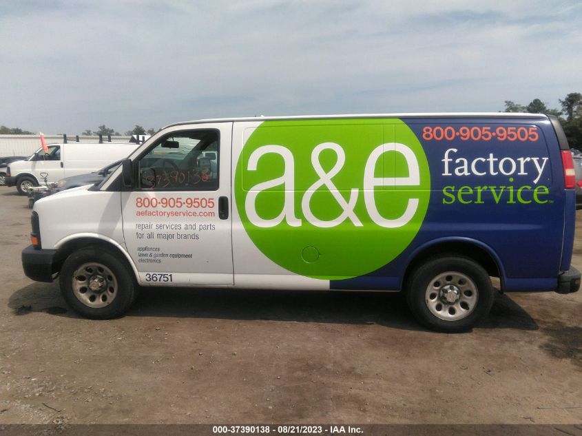 2013 CHEVROLET EXPRESS CARGO VAN - 1GCSGAFXXD1155749
