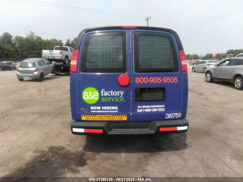 2013 CHEVROLET EXPRESS CARGO VAN - 1GCSGAFXXD1155749