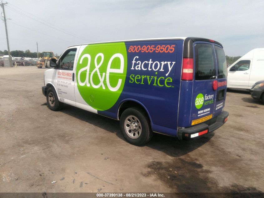 2013 CHEVROLET EXPRESS CARGO VAN - 1GCSGAFXXD1155749