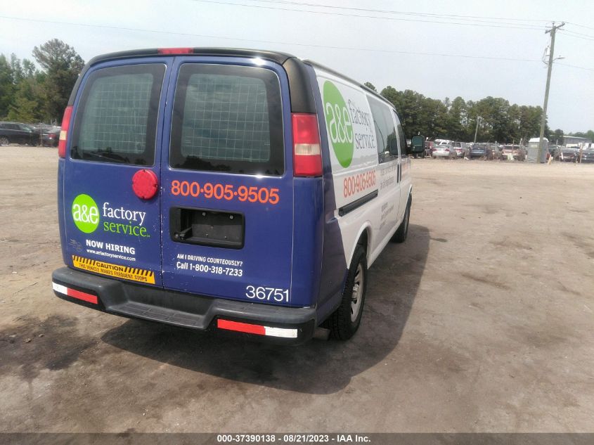 2013 CHEVROLET EXPRESS CARGO VAN - 1GCSGAFXXD1155749