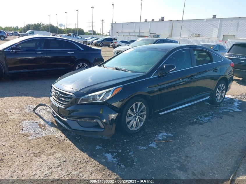 2016 HYUNDAI SONATA 2.4L SPORT - 5NPE34AF8GH328769
