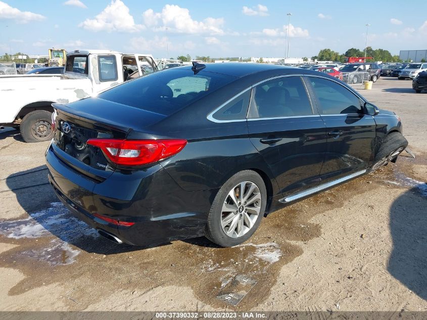 2016 HYUNDAI SONATA 2.4L SPORT - 5NPE34AF8GH328769