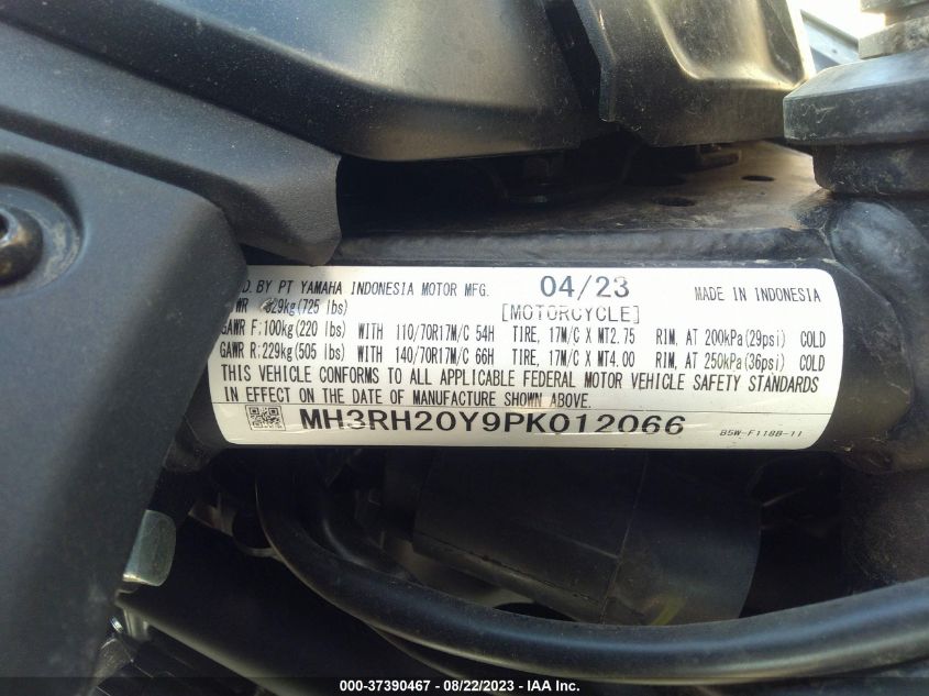 2023 YAMAHA MT-03 - MH3RH20Y9PK012066