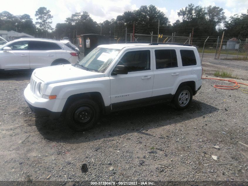 2016 JEEP PATRIOT SPORT - 1C4NJPBA9GD753787