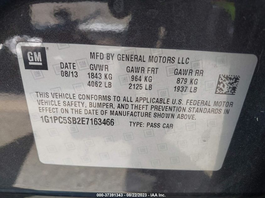 2014 CHEVROLET CRUZE 1LT - 1G1PC5SB2E7163466