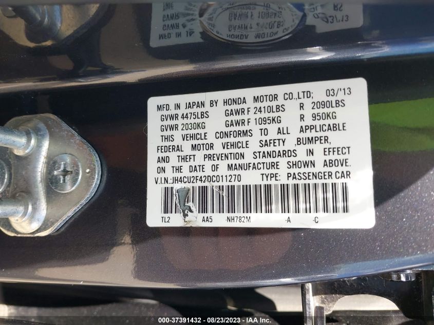 2013 ACURA TSX - JH4CU2F42DC011270