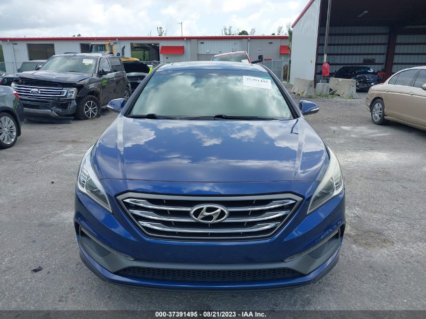 2016 HYUNDAI SONATA 2.4L SPORT - 5NPE34AF3GH320692