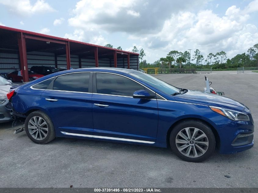 2016 HYUNDAI SONATA 2.4L SPORT - 5NPE34AF3GH320692