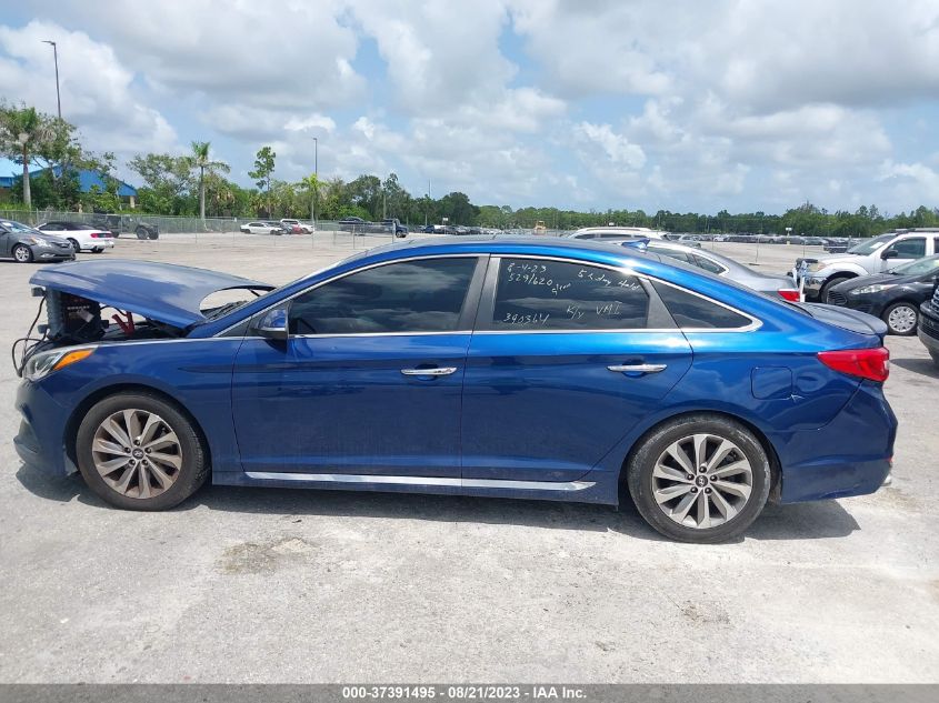 2016 HYUNDAI SONATA 2.4L SPORT - 5NPE34AF3GH320692