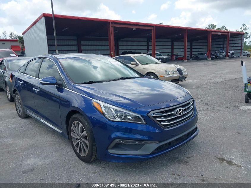 2016 HYUNDAI SONATA 2.4L SPORT - 5NPE34AF3GH320692