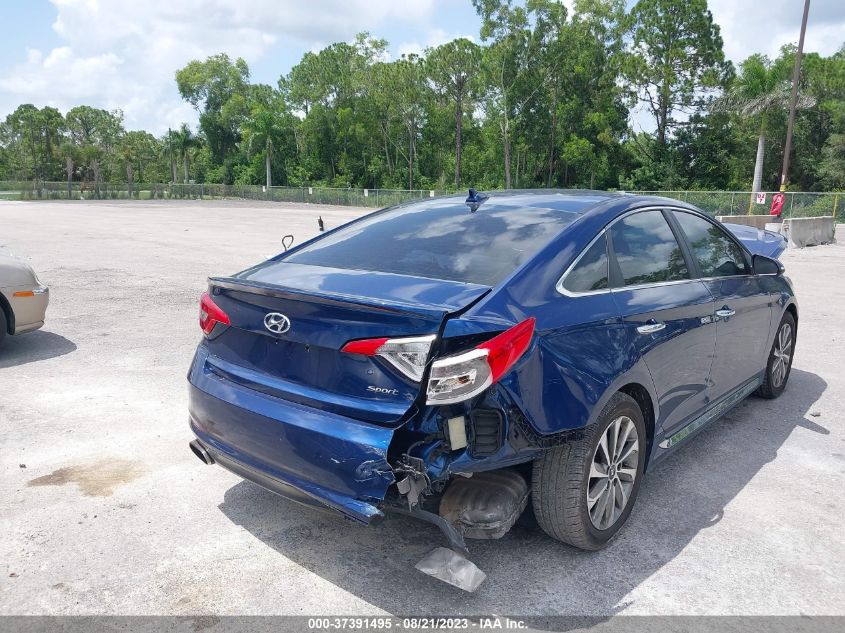 2016 HYUNDAI SONATA 2.4L SPORT - 5NPE34AF3GH320692