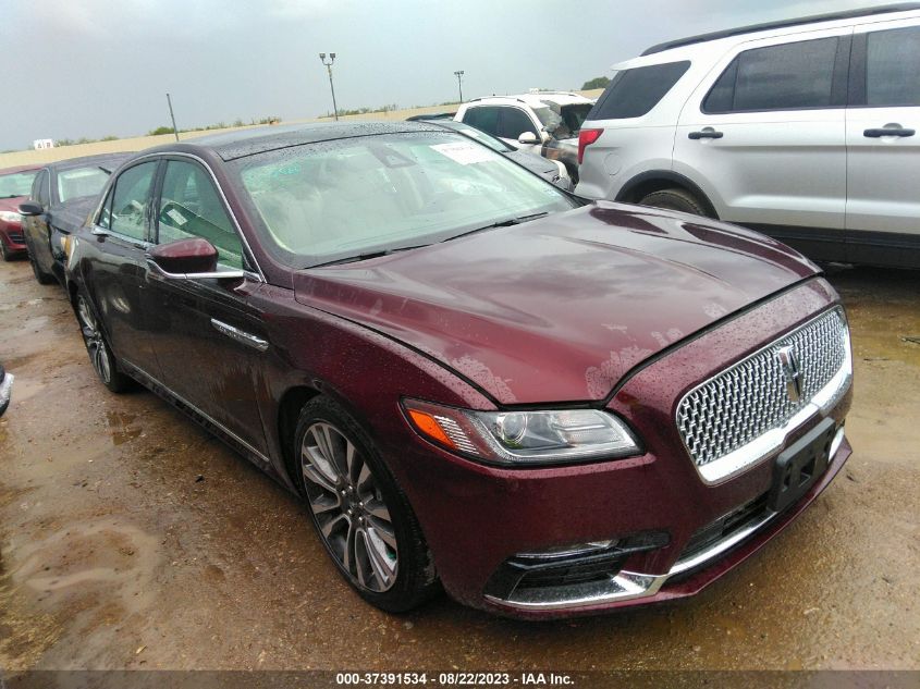 2017 LINCOLN CONTINENTAL RESERVE - 1LN6L9RP7H5624085