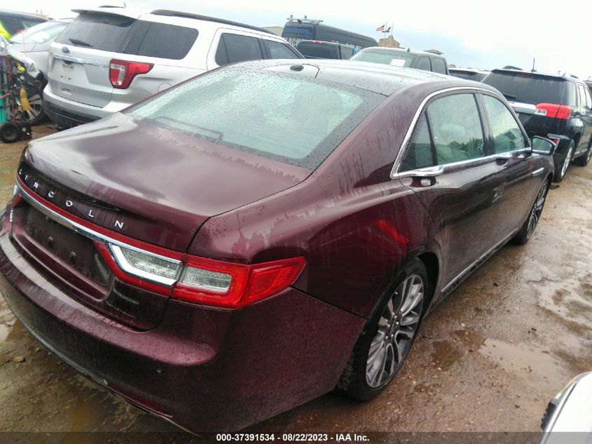 2017 LINCOLN CONTINENTAL RESERVE - 1LN6L9RP7H5624085