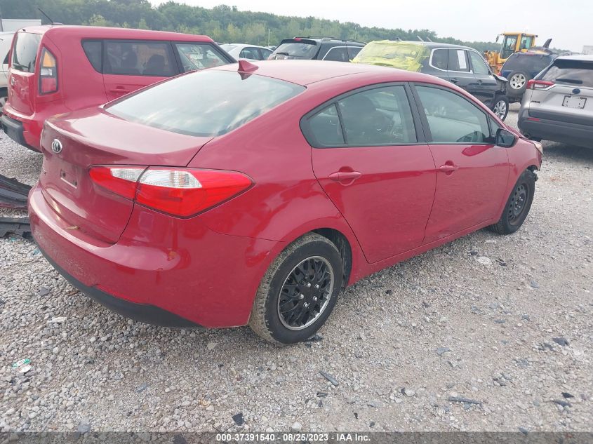2016 KIA FORTE LX - KNAFK4A64G5568048