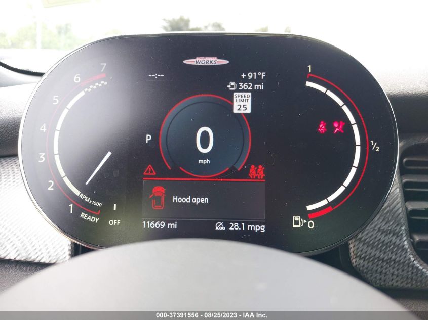 2023 MINI CONVERTIBLE JOHN COOPER WORKS WMW63DL06P3P54692