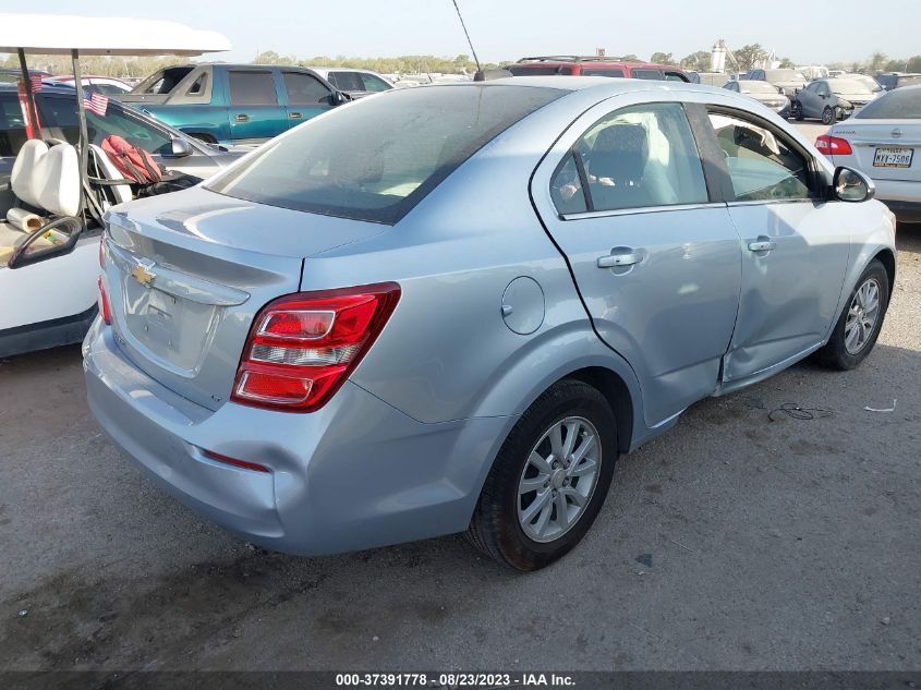2018 CHEVROLET SONIC LT - 1G1JD5SH9J4102991
