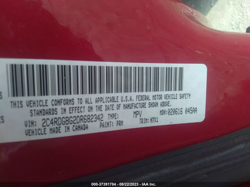 2013 DODGE GRAND CARAVAN SE - 2C4RDGBG2DR682342
