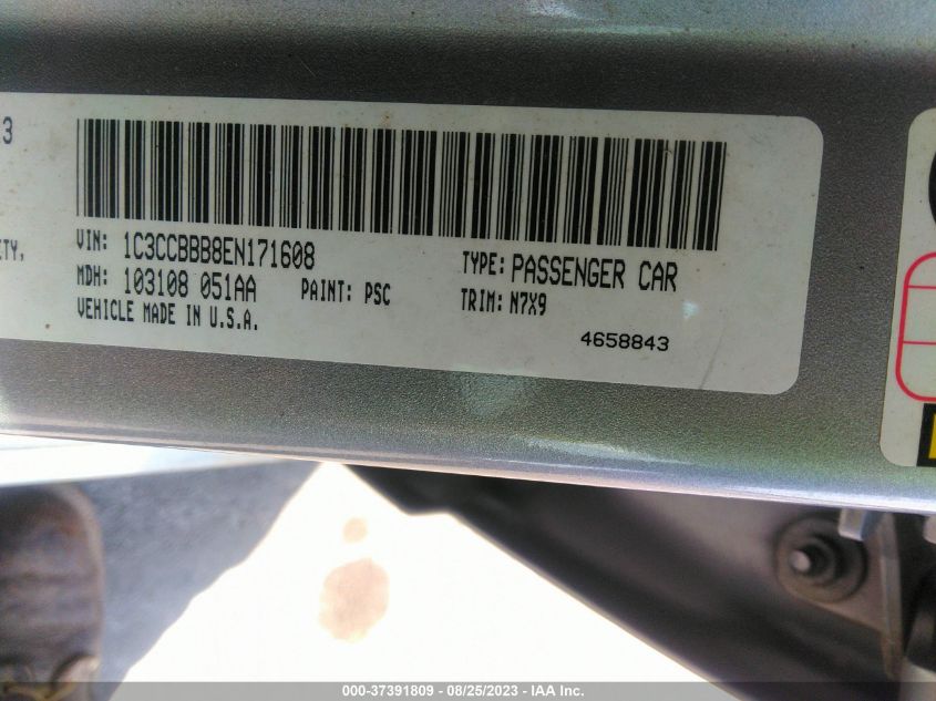 2014 CHRYSLER 200 TOURING - 1C3CCBBB8EN171608