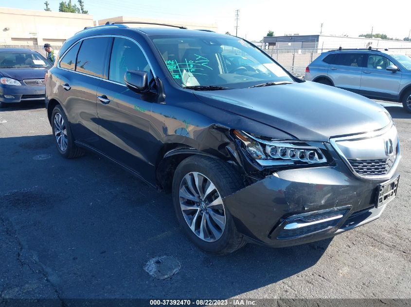 2016 ACURA MDX W/TECH/W/TECH - 5FRYD4H43GB048530
