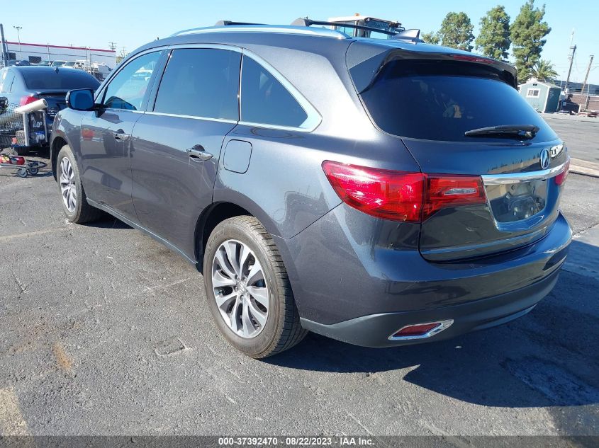 2016 ACURA MDX W/TECH/W/TECH - 5FRYD4H43GB048530